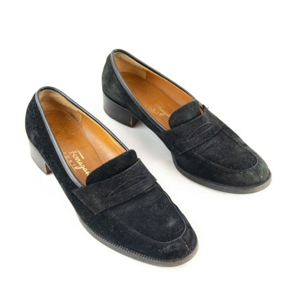 Salvatore Ferragamo Shoes - Salvatore Ferragamo Sport Suede Heeled Loafer 6